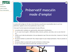 Tablet Screenshot of preservatif-masculin.inpes.fr