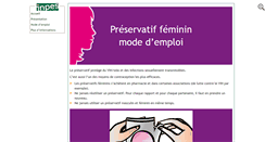 Desktop Screenshot of preservatif-feminin.inpes.fr