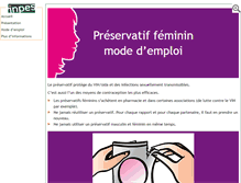 Tablet Screenshot of preservatif-feminin.inpes.fr